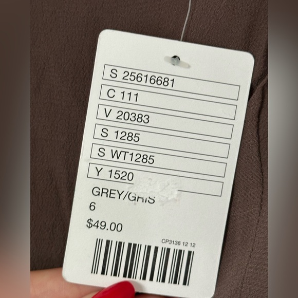 NWT urban outfitters pins‎ and needles gray brown camisole tank top with zipper - Picture 5 of 7